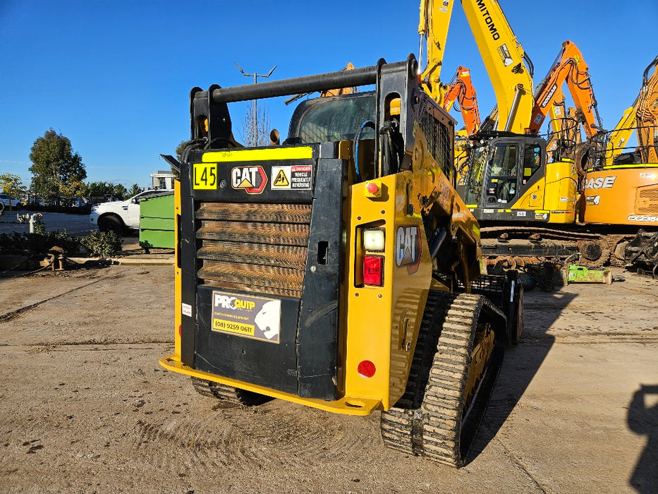 USED 2021 CAT 259D3 (T45) TRACK LOADER WITH 4 IN 1 BUCKET AND 1500 HRS