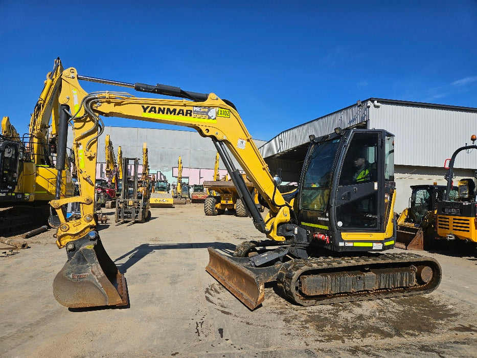 2021 YANMAR VIO80-1 EXCAVATOR (EX102) WITH FULL SPEC AND LOW 1395 HRS