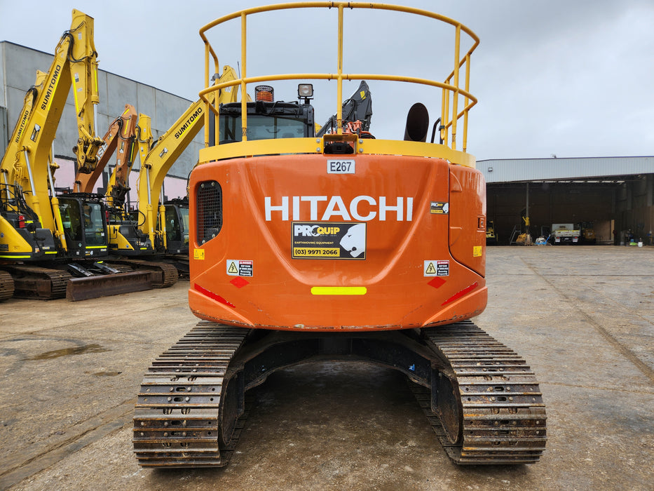 2020 HITACHI ZX135US-5 15T EXCAVATOR (E267) WITH 2865HRS, HITCH & BUCKETS