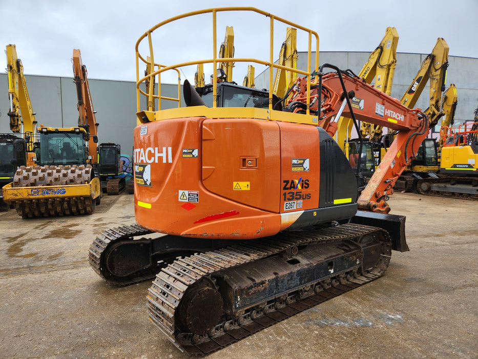 2020 HITACHI ZX135US-5 15T EXCAVATOR (E267) WITH 2865HRS, HITCH & BUCKETS