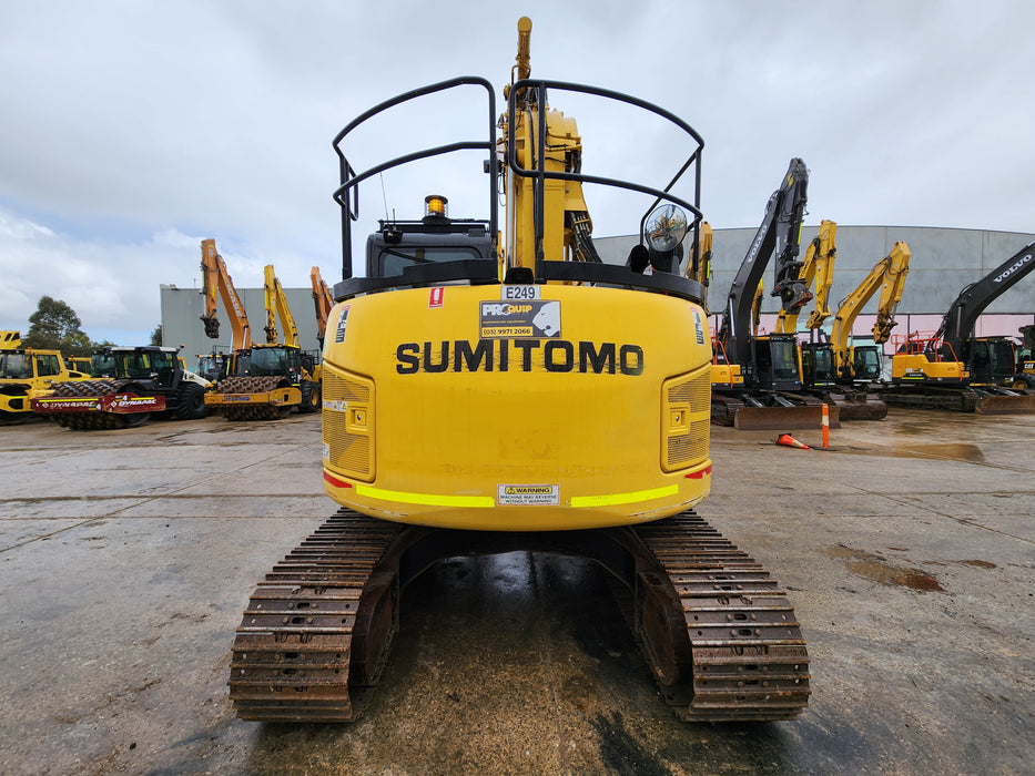 2019 SUMITOMO SH145XU-6 15T OFFSET BOOM EXCAVATOR (E249) WITH 3365 HRS