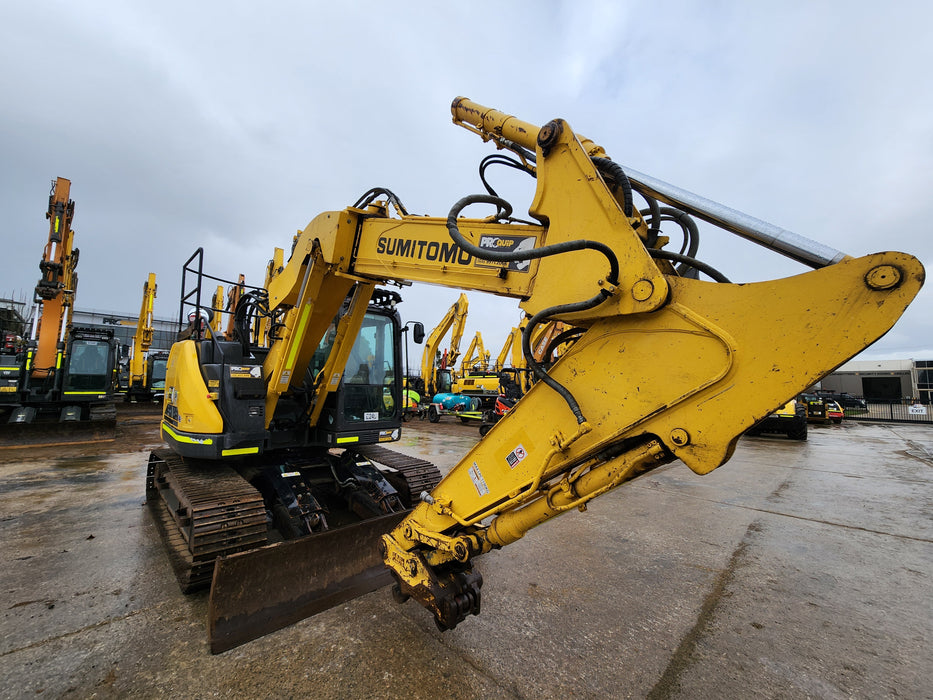 2019 SUMITOMO SH145XU-6 15T OFFSET BOOM EXCAVATOR (E249) WITH 3365 HRS