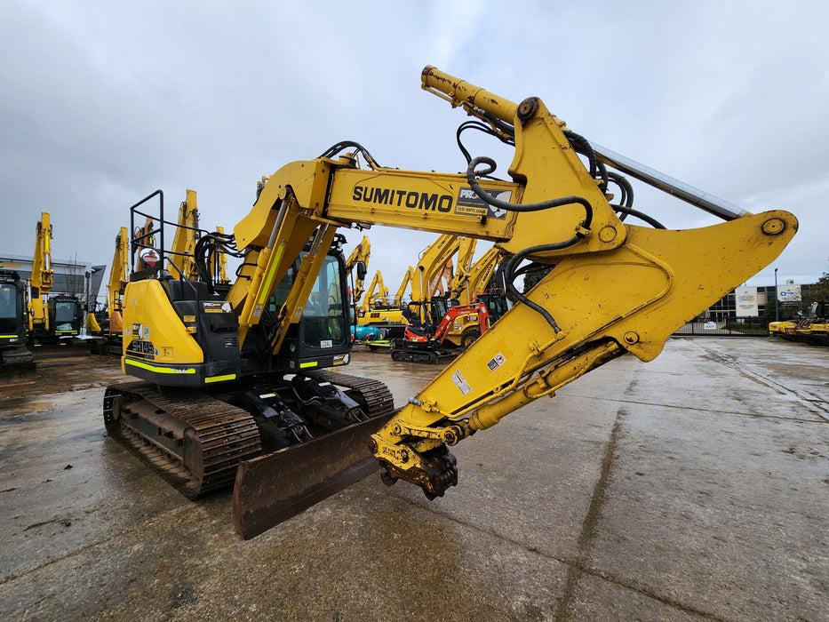 2019 SUMITOMO SH145XU-6 15T OFFSET BOOM EXCAVATOR (E249) WITH 3365 HRS