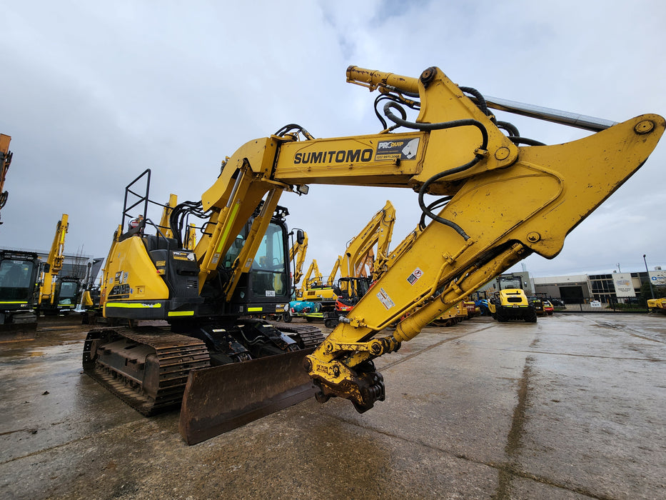 2019 SUMITOMO SH145XU-6 15T OFFSET BOOM EXCAVATOR (E249) WITH 3365 HRS