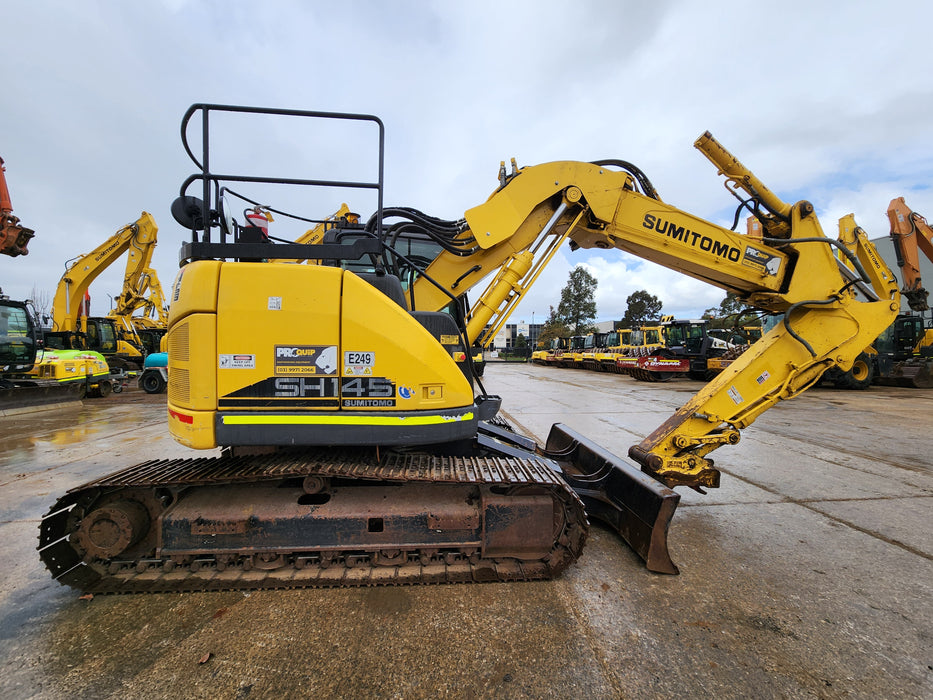 2019 SUMITOMO SH145XU-6 15T OFFSET BOOM EXCAVATOR (E249) WITH 3365 HRS