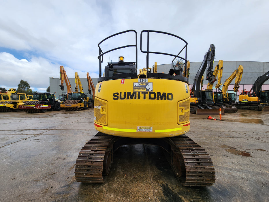 2019 SUMITOMO SH145XU-6 15T OFFSET BOOM EXCAVATOR (E249) WITH 3365 HRS