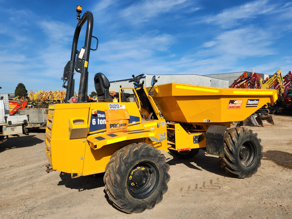 THWAITES 2021 6T ARTICULATED SWIVEL SITE DUMPER (DU213) WITH 865 HRS