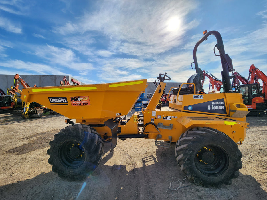 THWAITES 2021 6T ARTICULATED SWIVEL SITE DUMPER (DU213) WITH 865 HRS