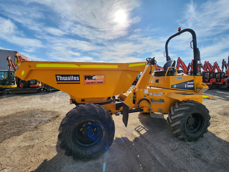 THWAITES 2021 6T ARTICULATED SWIVEL SITE DUMPER (DU213) WITH 865 HRS