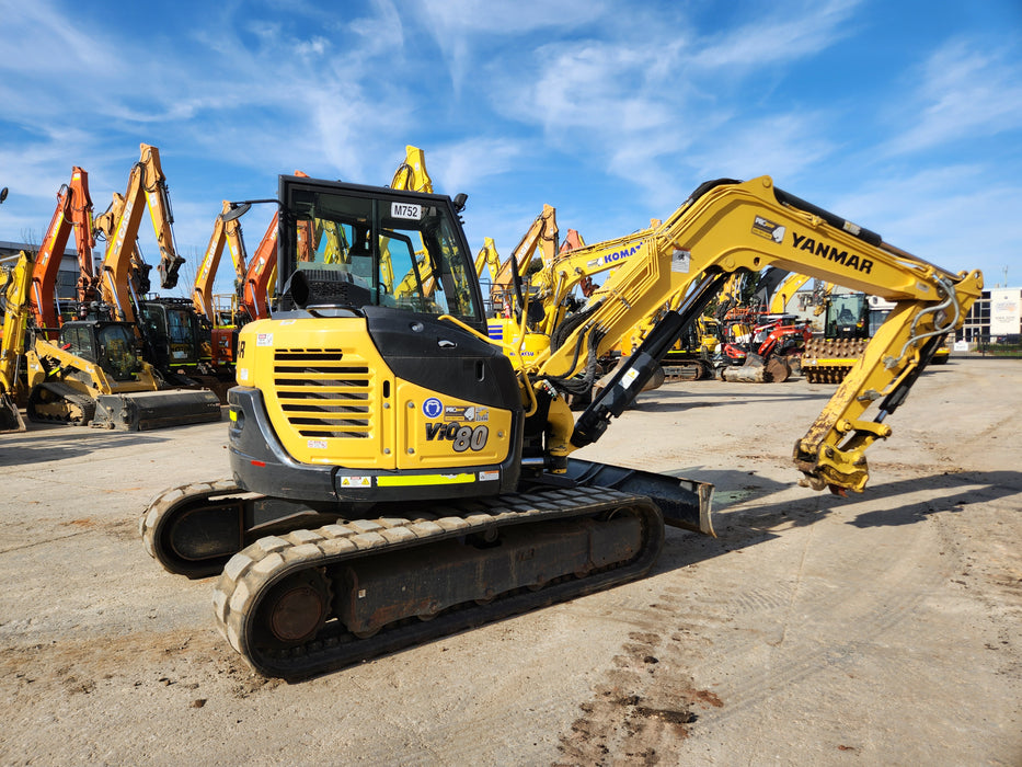 2021 YANMAR VIO80 8T EXCAVATOR (M687) WITH TILT HITCH AND 1710 HRS