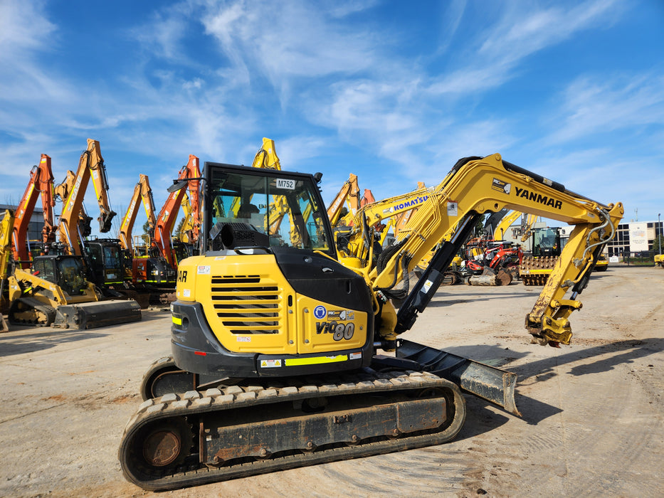 2021 YANMAR VIO80 8T EXCAVATOR (M687) WITH TILT HITCH AND 1710 HRS