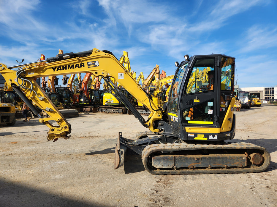 2021 YANMAR VIO80-1 8.2T EXCAVATOR (M752) WITH RUBBER TRACKS AND 1610 HRS