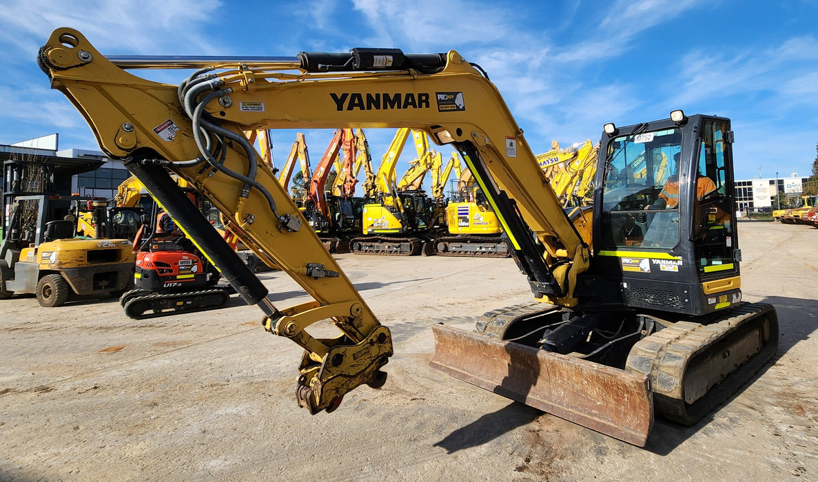 2021 YANMAR VIO80-1 8.2T EXCAVATOR (M752) WITH RUBBER TRACKS AND 1610 HRS