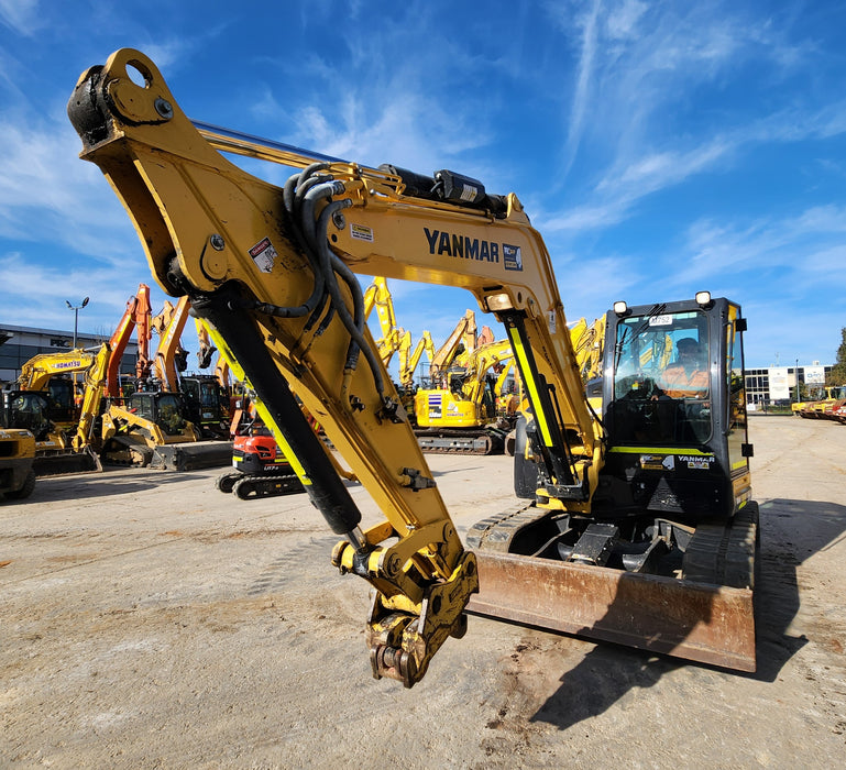 2021 YANMAR VIO80-1 8.2T EXCAVATOR (M752) WITH RUBBER TRACKS AND 1610 HRS