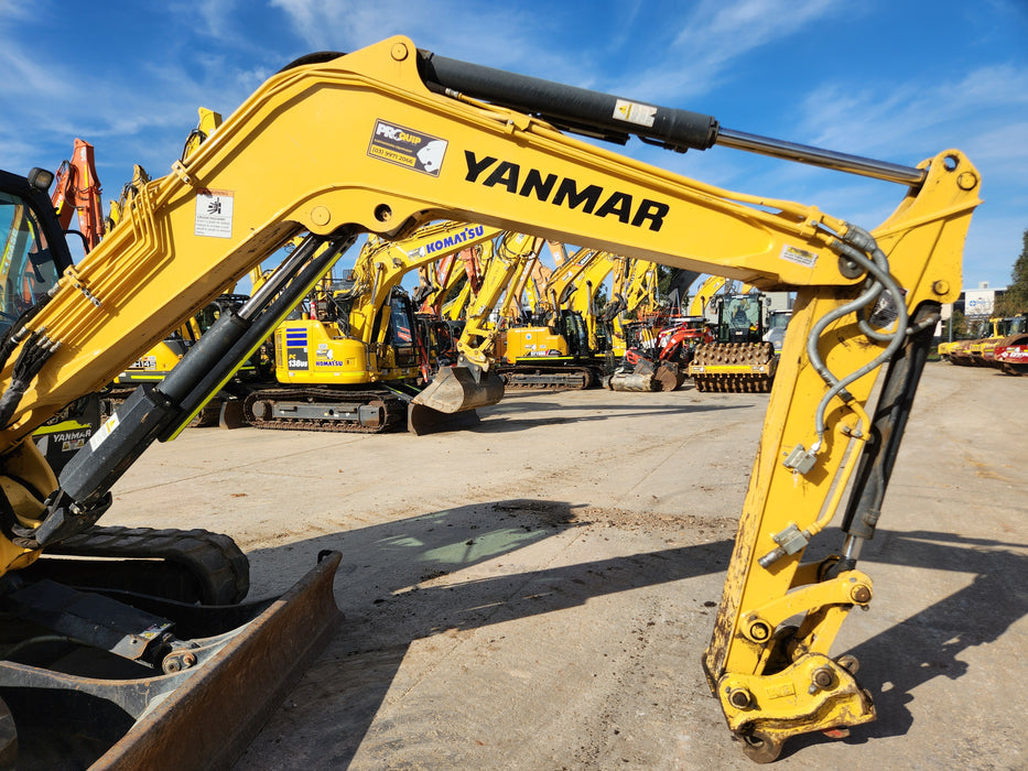 2021 YANMAR VIO80-1 8.2T EXCAVATOR (M752) WITH RUBBER TRACKS AND 1610 HRS