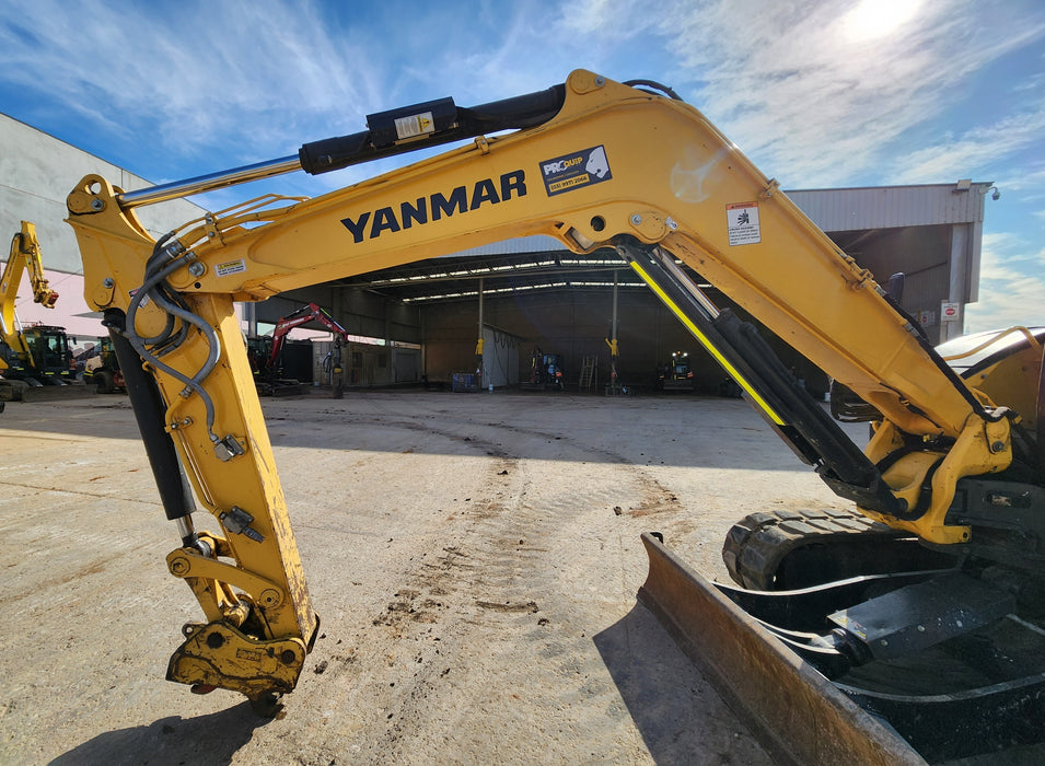 2021 YANMAR VIO80-1 8.2T EXCAVATOR (M752) WITH RUBBER TRACKS AND 1610 HRS