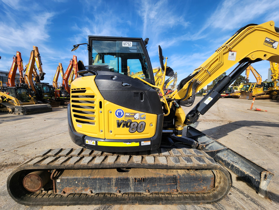 2021 YANMAR VIO80-1 8.2T EXCAVATOR (M752) WITH RUBBER TRACKS AND 1610 HRS