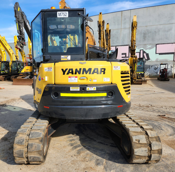 2021 YANMAR VIO80-1 8.2T EXCAVATOR (M752) WITH RUBBER TRACKS AND 1610 HRS