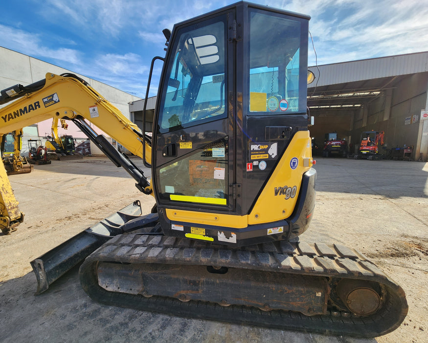 2021 YANMAR VIO80-1 8.2T EXCAVATOR (M752) WITH RUBBER TRACKS AND 1610 HRS