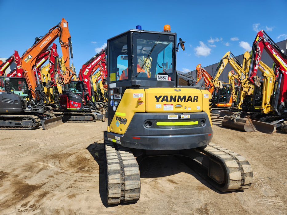 2021 YANMAR VIO80 8T EXCAVATOR (M687) WITH TILT HITCH AND 1710 HRS