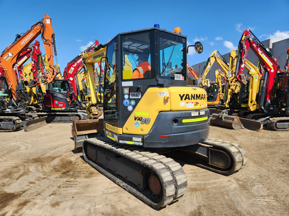 2021 YANMAR VIO80 8T EXCAVATOR (M687) WITH TILT HITCH AND 1710 HRS