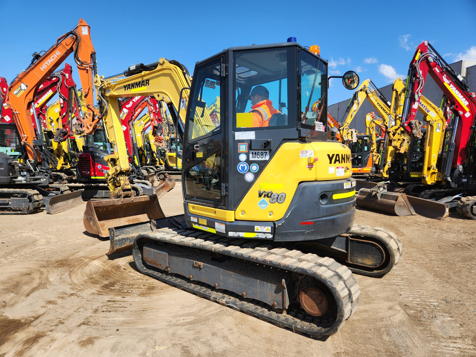 2021 YANMAR VIO80 8T EXCAVATOR (M687) WITH TILT HITCH AND 1710 HRS