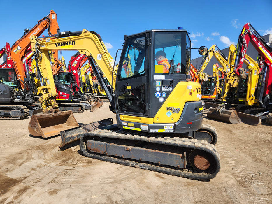 2021 YANMAR VIO80 8T EXCAVATOR (M687) WITH TILT HITCH AND 1710 HRS