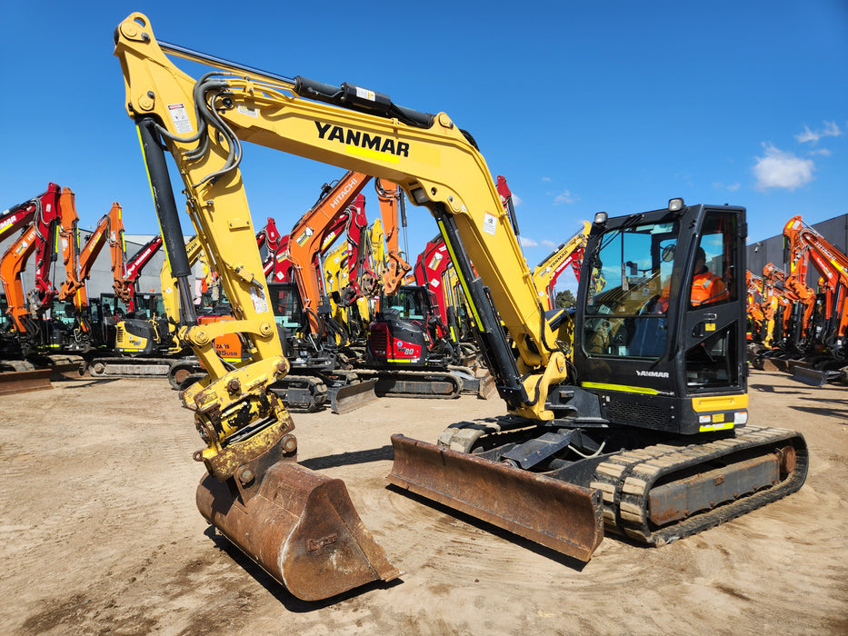 2021 YANMAR VIO80 8T EXCAVATOR (M687) WITH TILT HITCH AND 1710 HRS