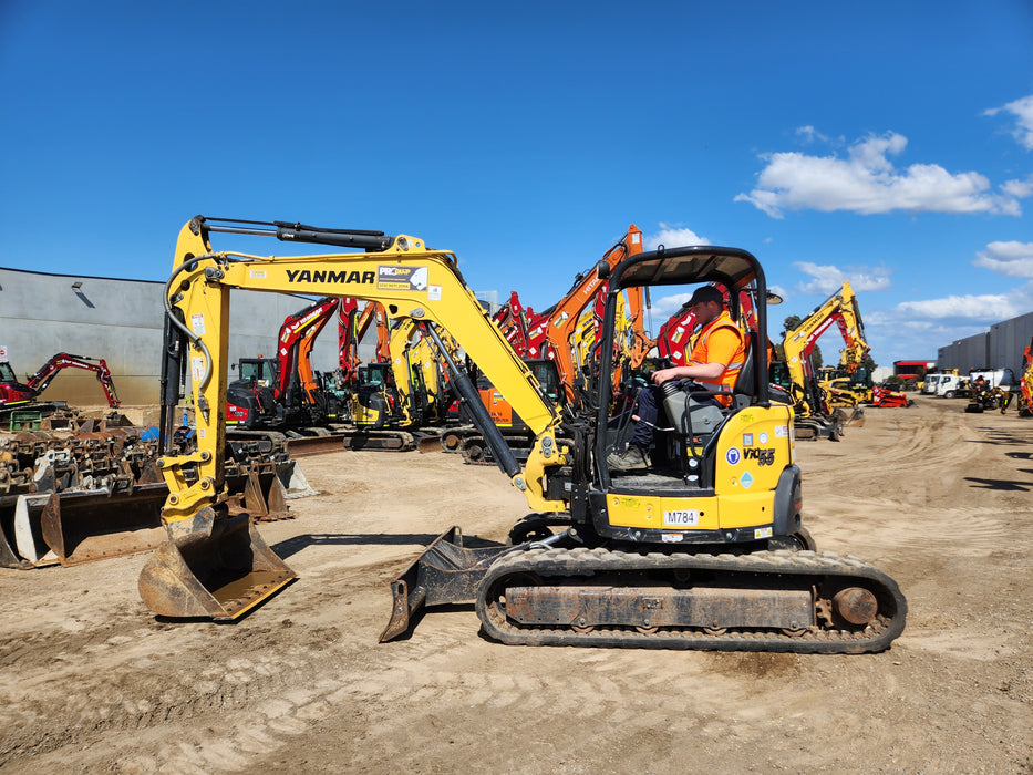 2021 YANMAR VIO55-6 5.5T EXCAVATOR (M784) WITH LOW 745 HOURS