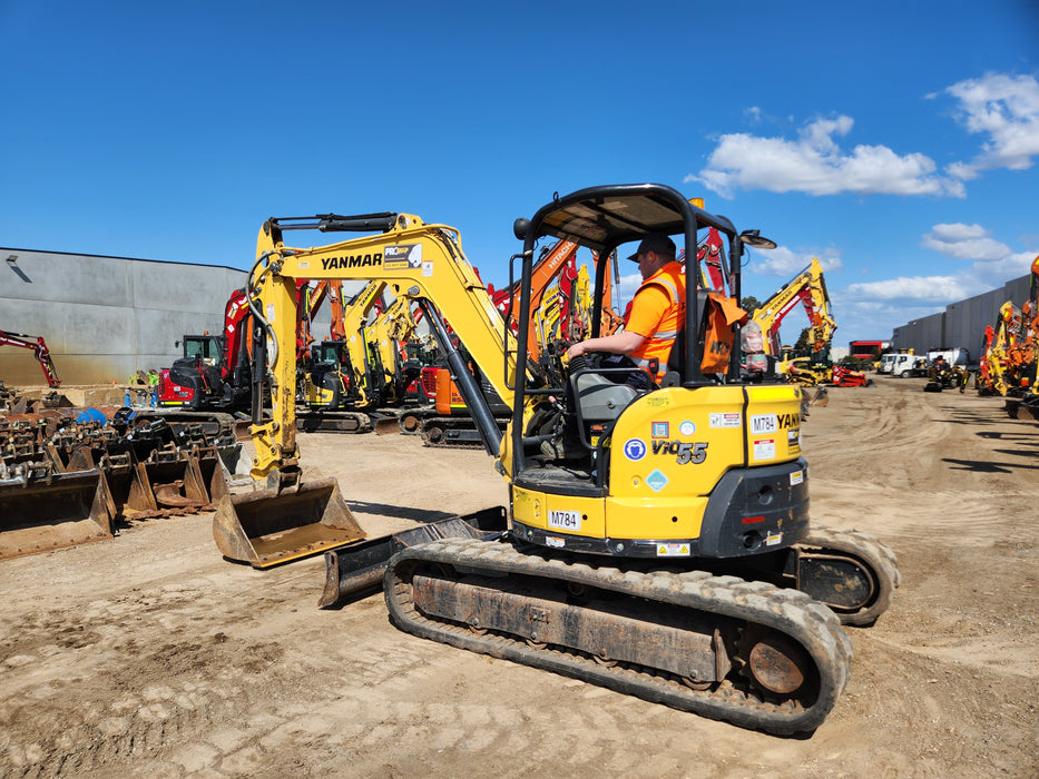 2021 YANMAR VIO55-6 5.5T EXCAVATOR (M784) WITH LOW 745 HOURS