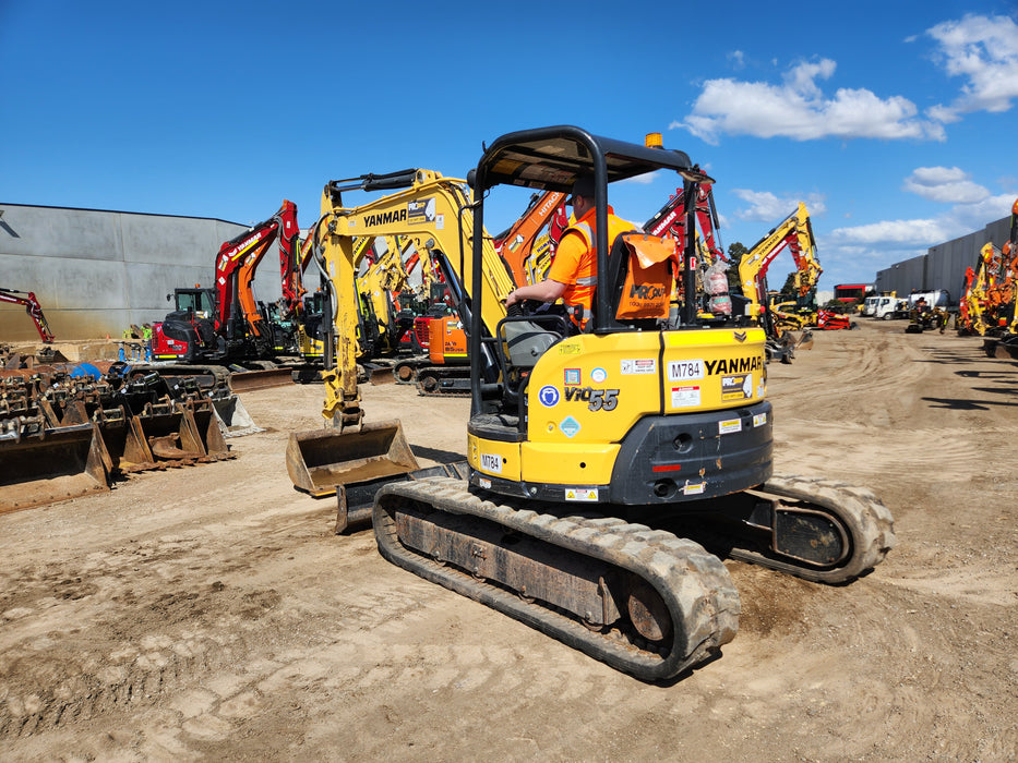 2021 YANMAR VIO55-6 5.5T EXCAVATOR (M784) WITH LOW 745 HOURS