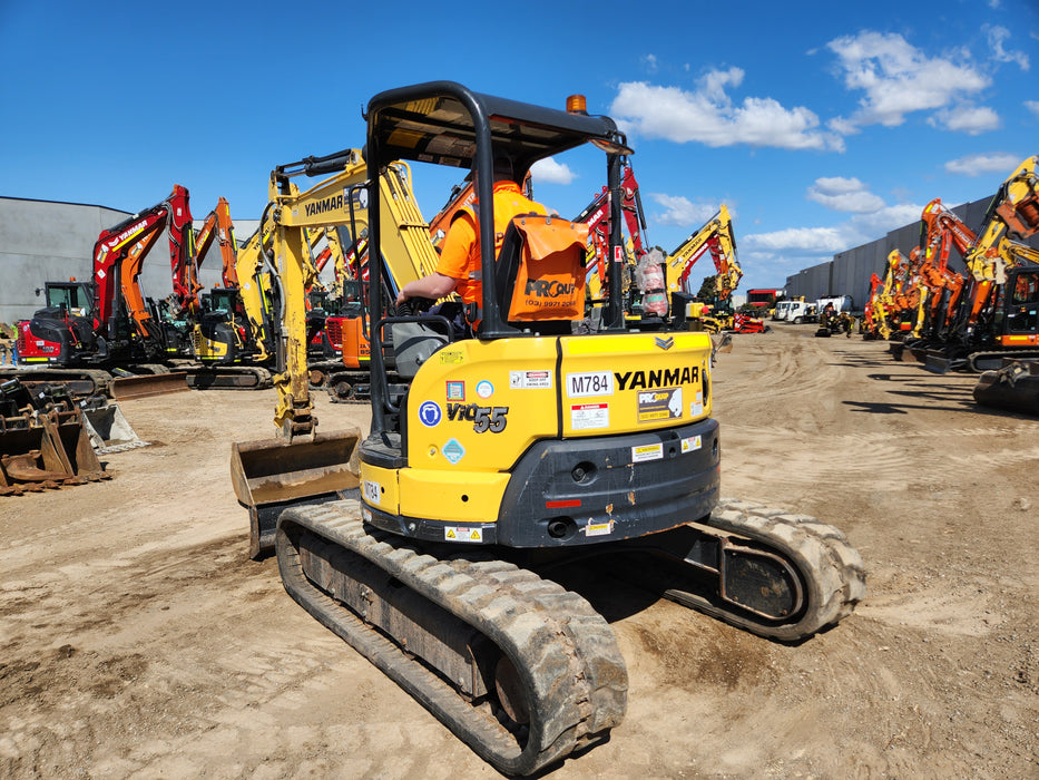 2021 YANMAR VIO55-6 5.5T EXCAVATOR (M784) WITH LOW 745 HOURS