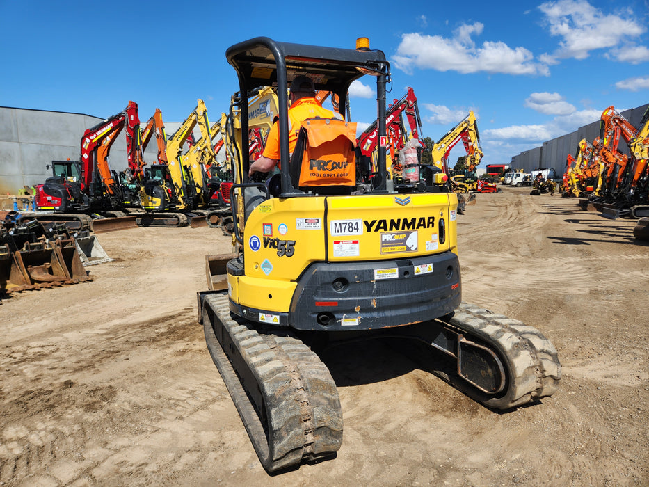 2021 YANMAR VIO55-6 5.5T EXCAVATOR (M784) WITH LOW 745 HOURS