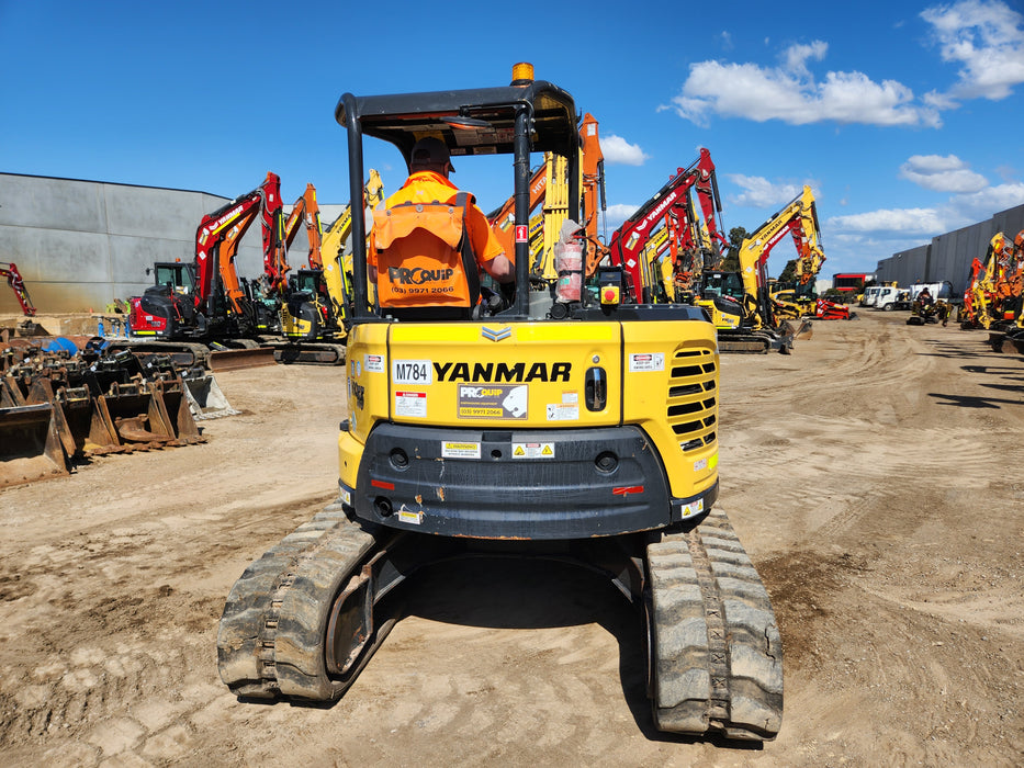 2021 YANMAR VIO55-6 5.5T EXCAVATOR (M784) WITH LOW 745 HOURS