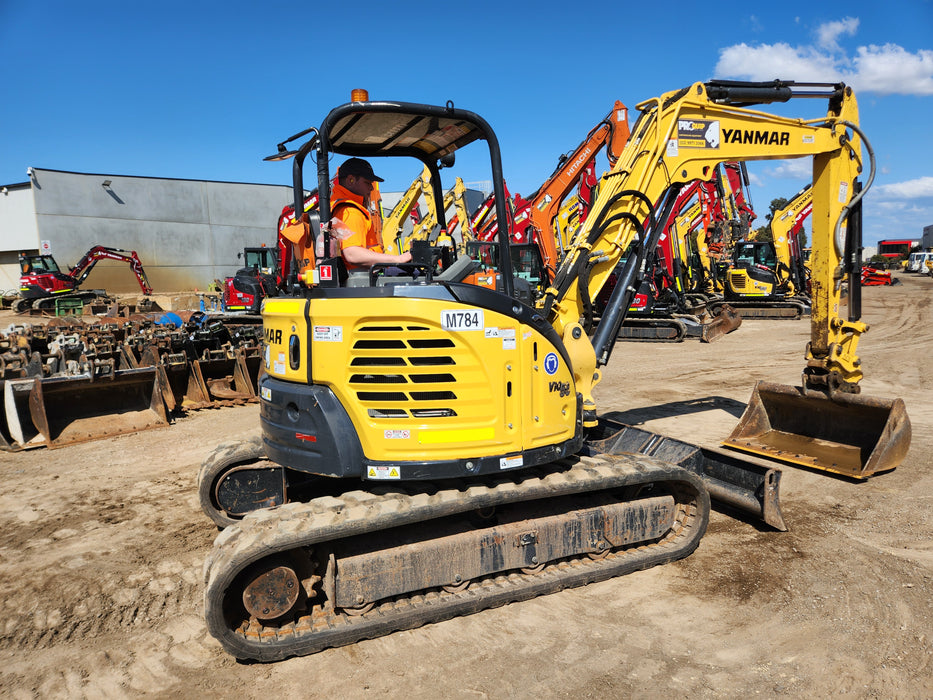 2021 YANMAR VIO55-6 5.5T EXCAVATOR (M784) WITH LOW 745 HOURS