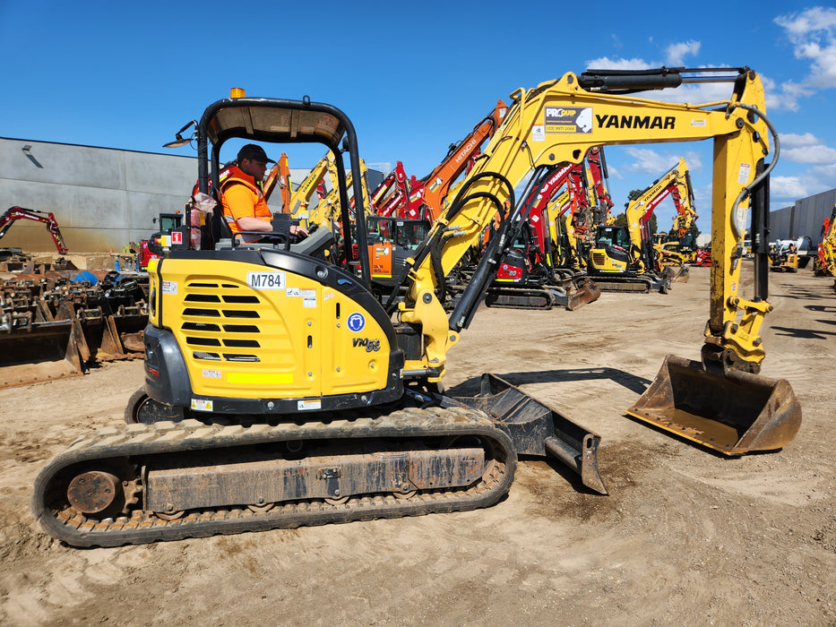 2021 YANMAR VIO55-6 5.5T EXCAVATOR (M784) WITH LOW 745 HOURS