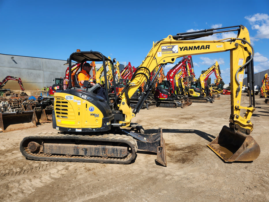 2021 YANMAR VIO55-6 5.5T EXCAVATOR (M784) WITH LOW 745 HOURS