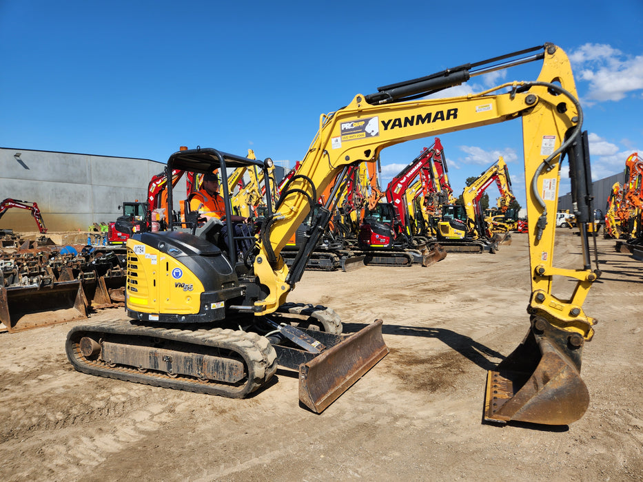 2021 YANMAR VIO55-6 5.5T EXCAVATOR (M784) WITH LOW 745 HOURS