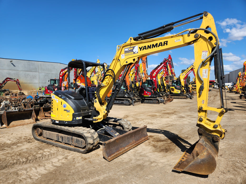 2021 YANMAR VIO55-6 5.5T EXCAVATOR (M784) WITH LOW 745 HOURS