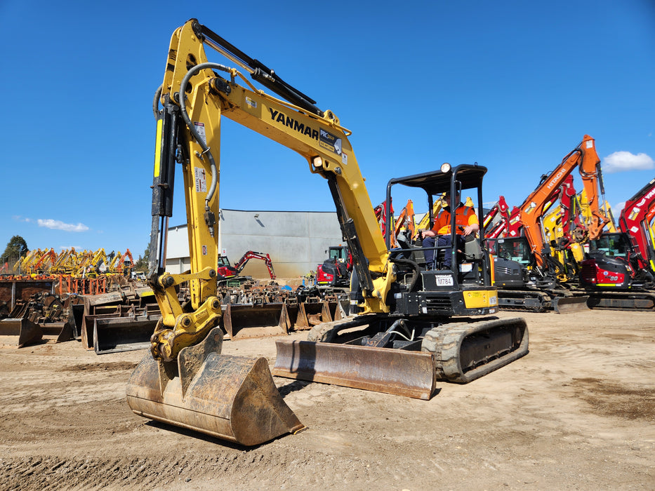 2021 YANMAR VIO55-6 5.5T EXCAVATOR (M784) WITH LOW 745 HOURS