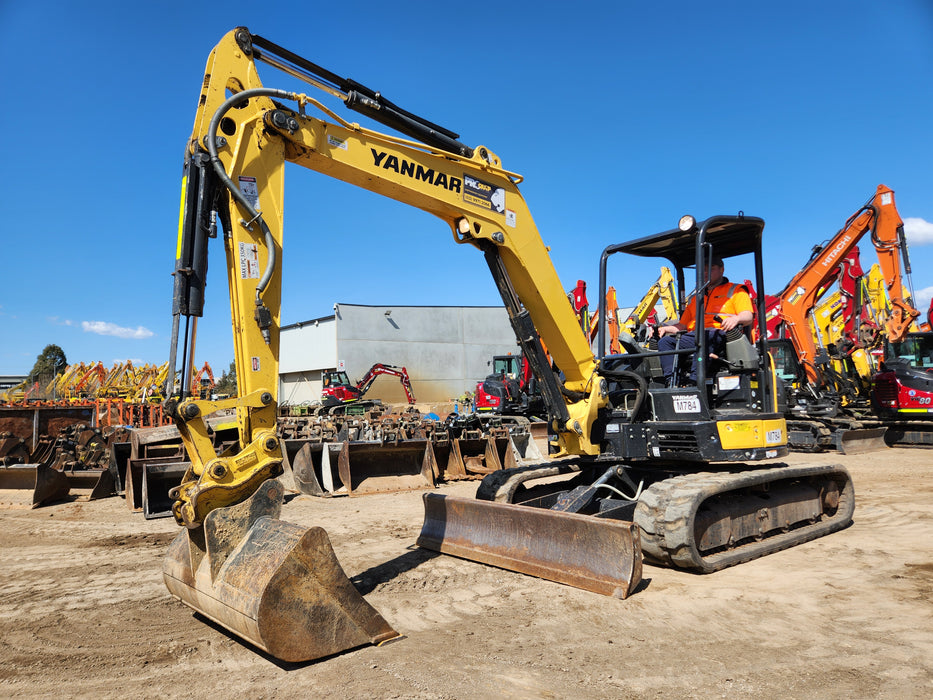 2021 YANMAR VIO55-6 5.5T EXCAVATOR (M784) WITH LOW 745 HOURS