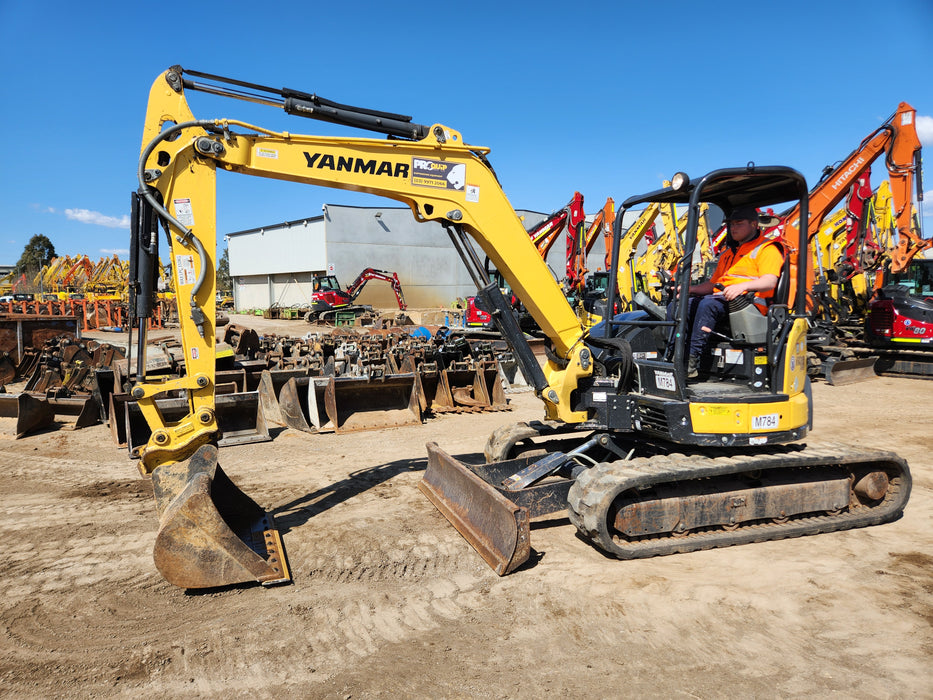 2021 YANMAR VIO55-6 5.5T EXCAVATOR (M784) WITH LOW 745 HOURS