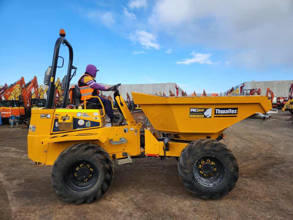 2021 THWAITES 6T ARTICULATED SWIVEL SITE DUMPER WITH 985 HOURS DU229