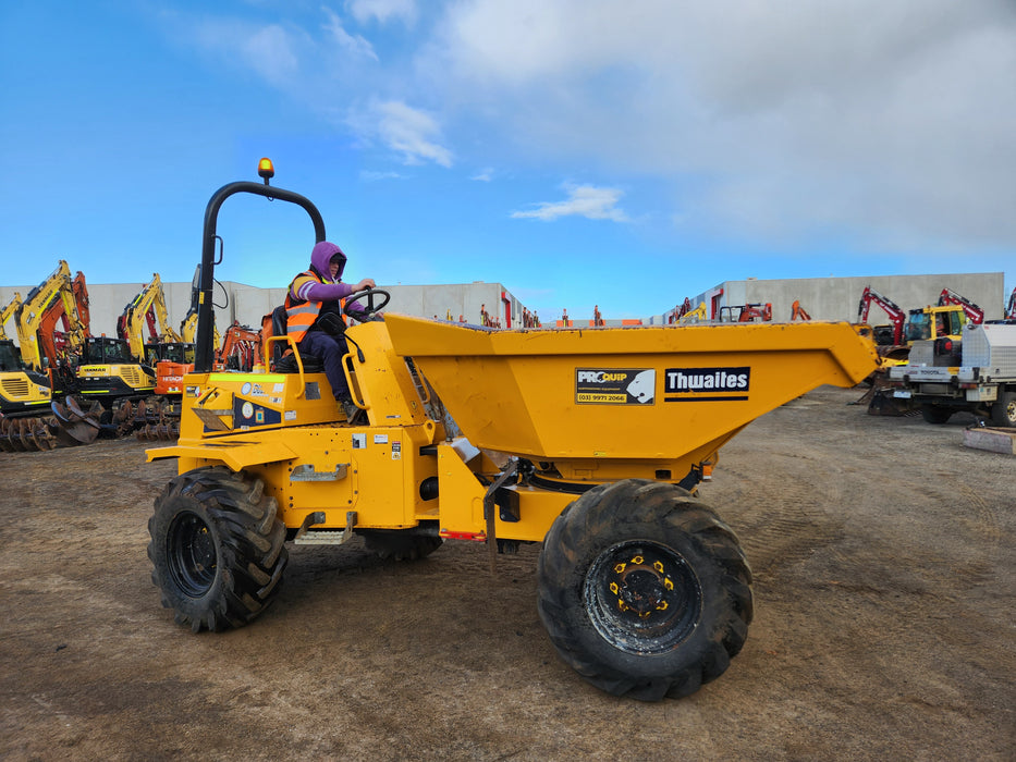 2021 THWAITES 6T ARTICULATED SWIVEL SITE DUMPER WITH 985 HOURS DU229