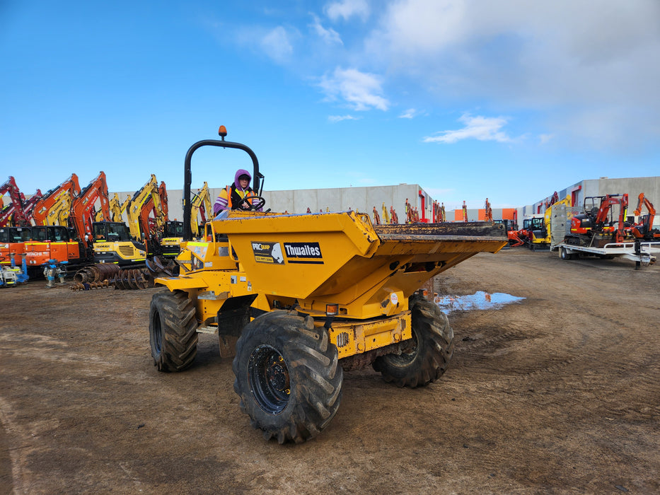 2021 THWAITES 6T ARTICULATED SWIVEL SITE DUMPER WITH 985 HOURS DU229