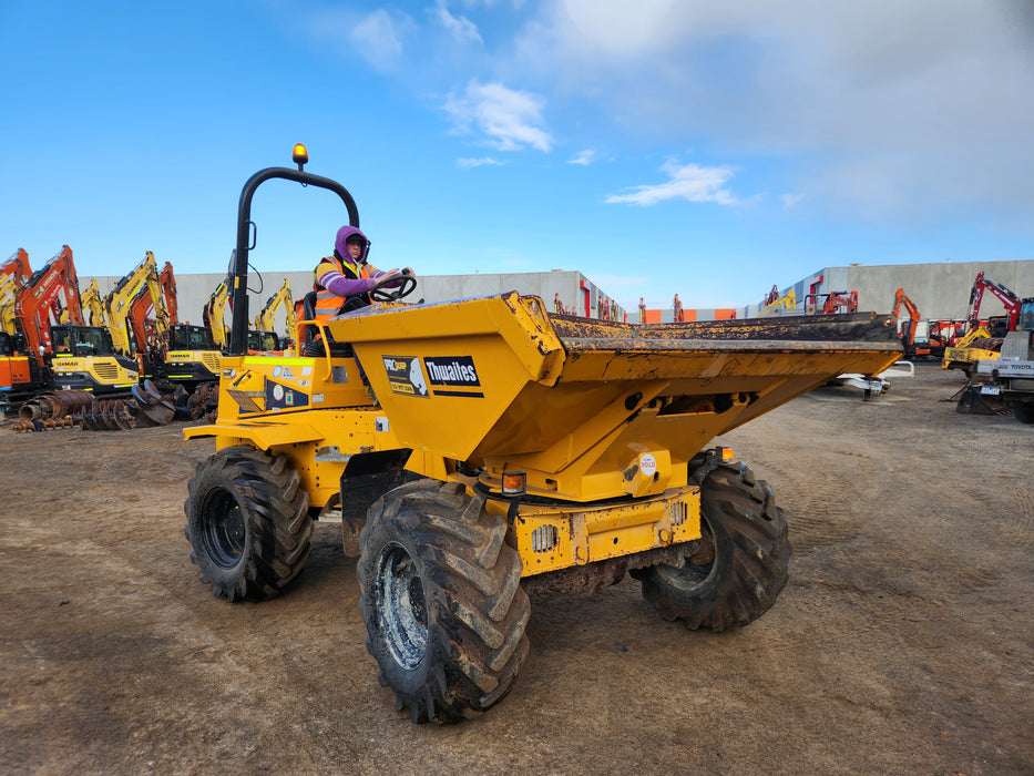 2021 THWAITES 6T ARTICULATED SWIVEL SITE DUMPER WITH 985 HOURS DU229