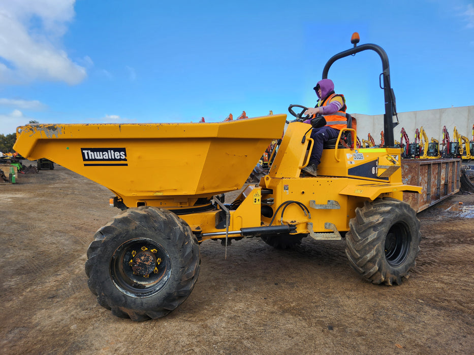 2021 THWAITES 6T ARTICULATED SWIVEL SITE DUMPER WITH 985 HOURS DU229