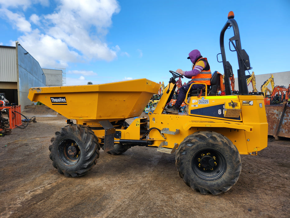 2021 THWAITES 6T ARTICULATED SWIVEL SITE DUMPER WITH 985 HOURS DU229