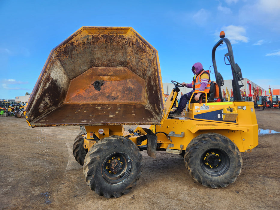 2021 THWAITES 6T ARTICULATED SWIVEL SITE DUMPER WITH 985 HOURS DU229