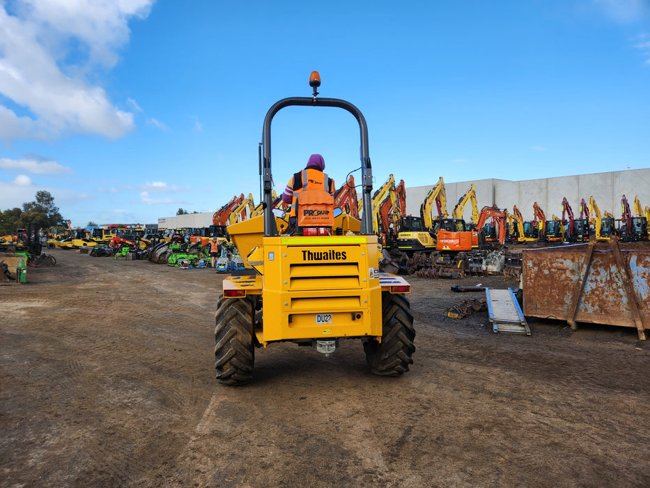 2021 THWAITES 6T ARTICULATED SWIVEL SITE DUMPER WITH 985 HOURS DU229